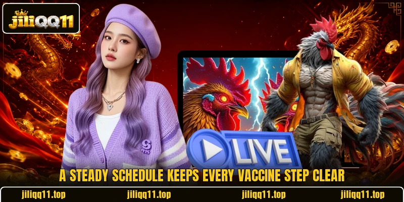 A steady schedule keeps every vaccine step clear