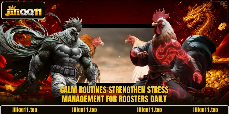 Calm routines strengthen stress management for roosters daily Calm routines strengthen stress management for roosters daily
