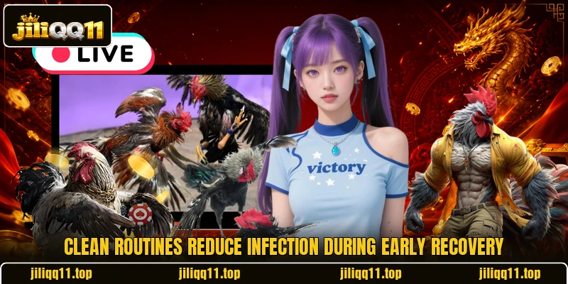 Clean routines reduce infection during early recovery Clean routines reduce infection during early recovery