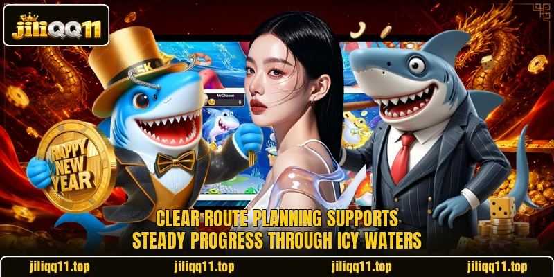 Clear route planning supports steady progress through icy waters Clear route planning supports steady progress through icy waters