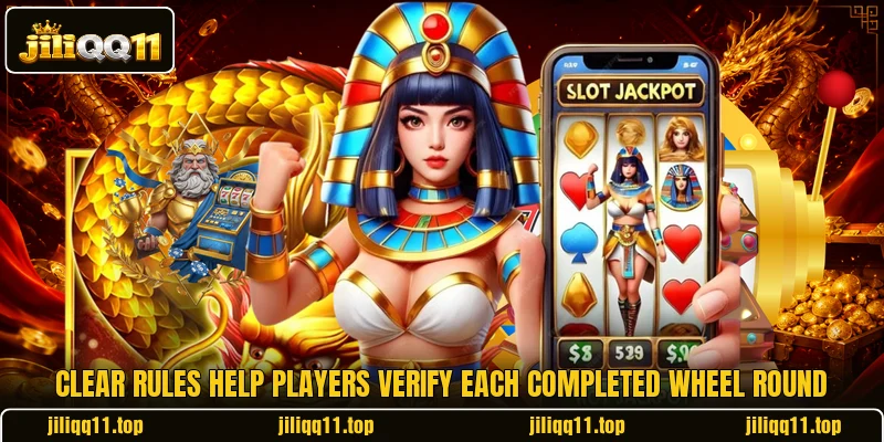 Clear rules help players verify each completed wheel round