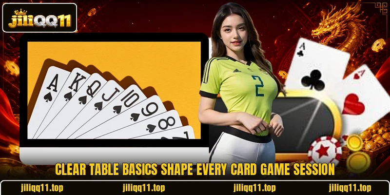 Clear table basics shape every card game session