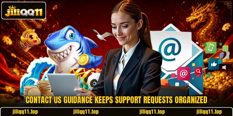 Contact us guidance keeps support requests organized Contact us guidance keeps support requests organized