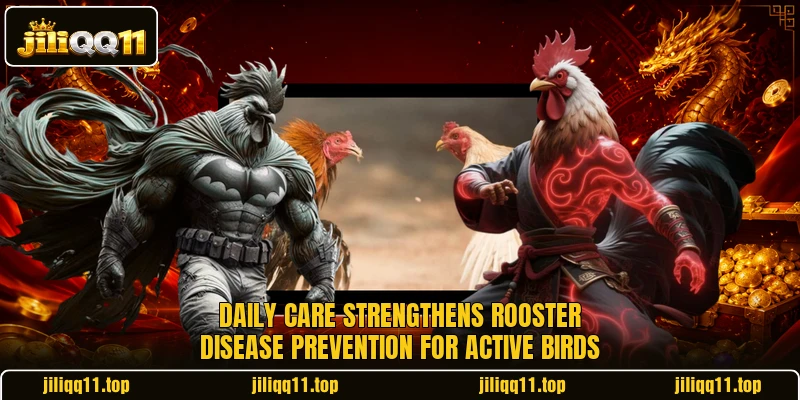 Daily care strengthens Rooster disease prevention for active birds Daily care strengthens Rooster disease prevention for active birds