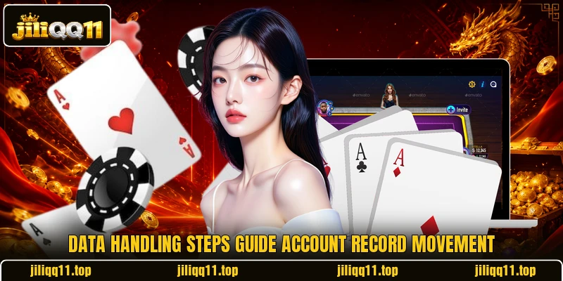 Data handling steps guide account record movement