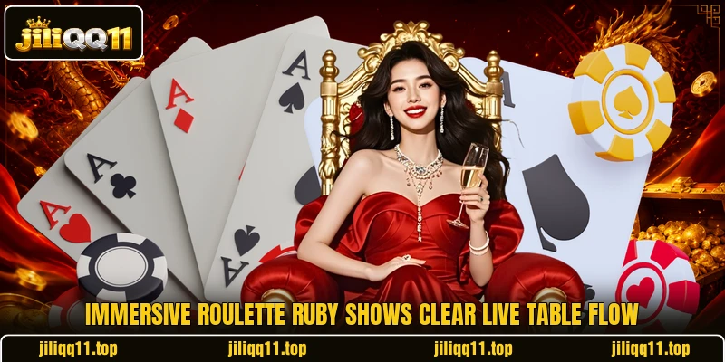 Immersive Roulette Ruby shows clear live table flow Immersive Roulette Ruby shows clear live table flow