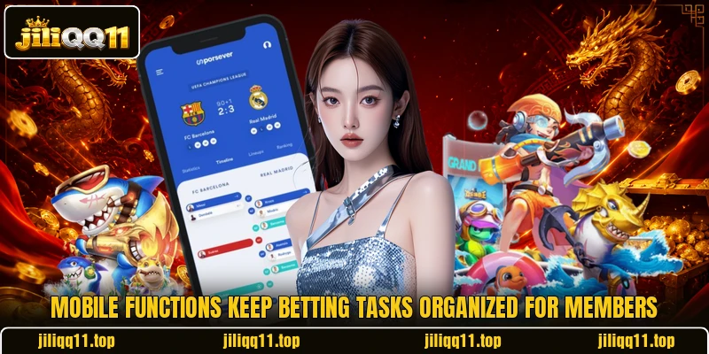 Mobile functions keep betting tasks organized for members