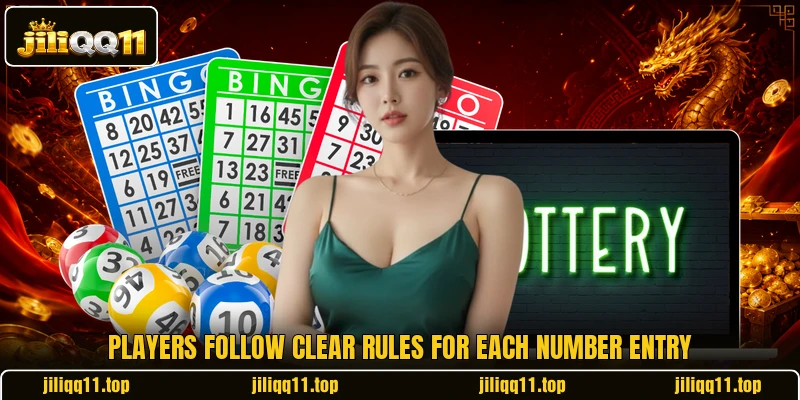 Players follow clear rules for each number entry Players follow clear rules for each number entry