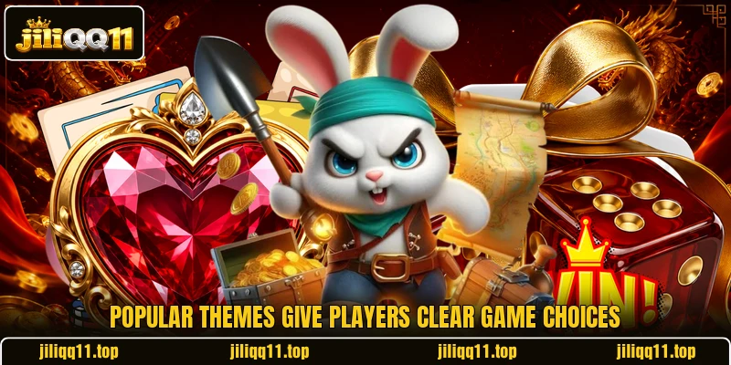Popular themes give players clear game choices