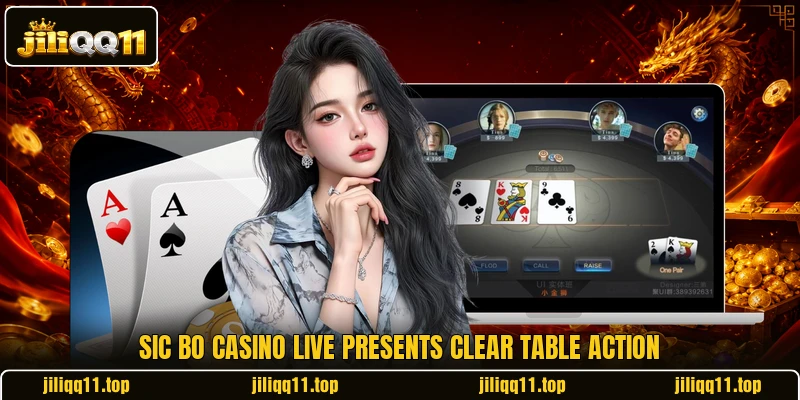 Sic Bo Casino Live presents clear table action Sic Bo Casino Live presents clear table action