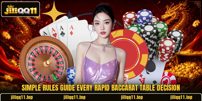 Simple rules guide every rapid baccarat table decision Simple rules guide every rapid baccarat table decision