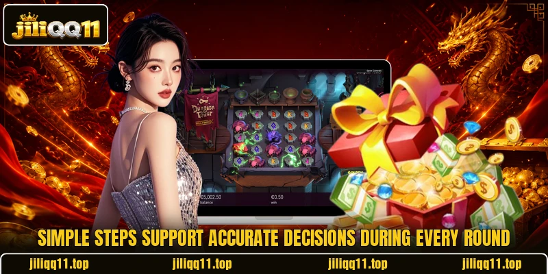 Simple steps support accurate decisions during every round