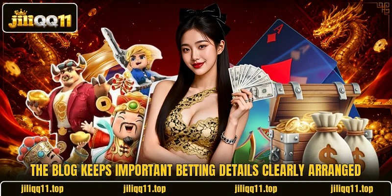 The blog keeps important betting details clearly arranged