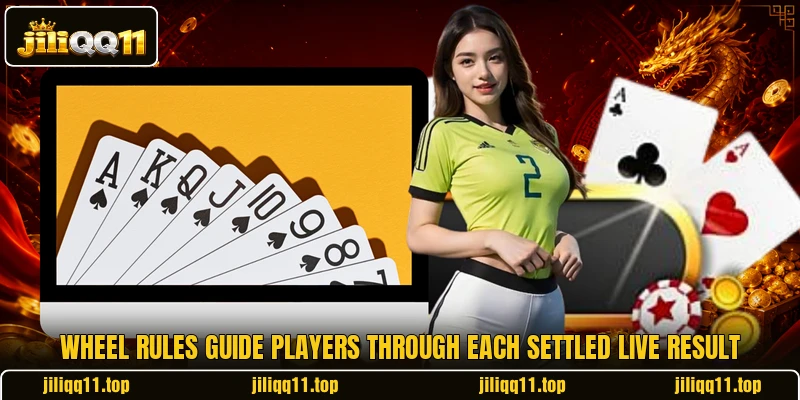 Wheel rules guide players through each settled live result